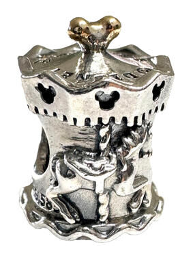 Pandora Silver and Gold Carousel Charm disney